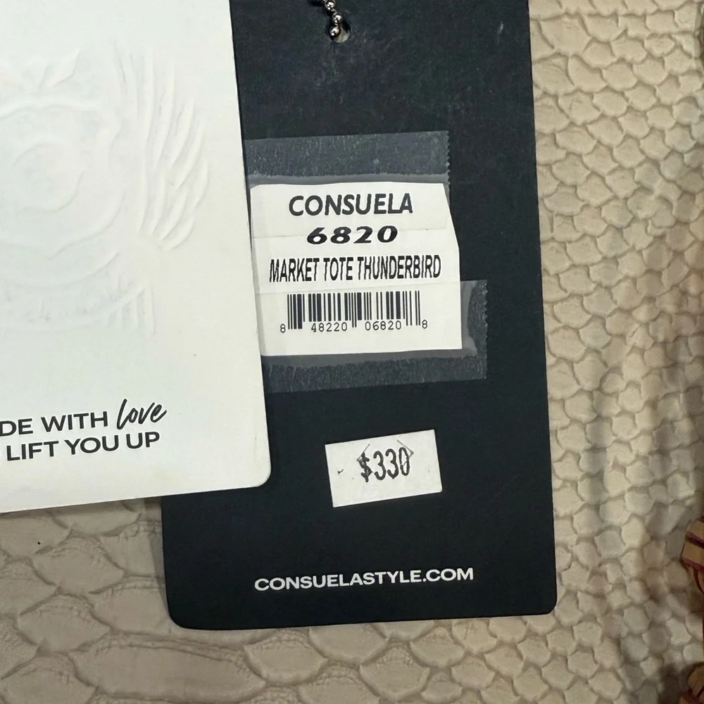 Consuela Cream Tote Bag with accessories.  Gently used. See pics for flaws. - Picture 7 of 16